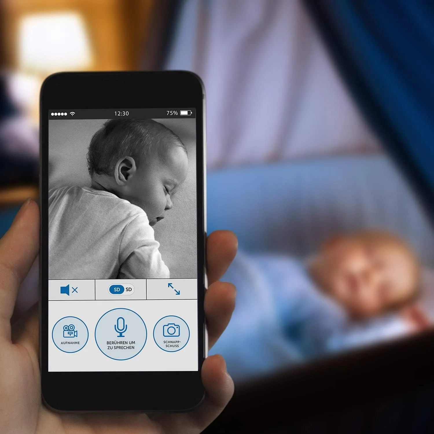 Reer BabyCam Basic Video-Babyphone WLAN HD