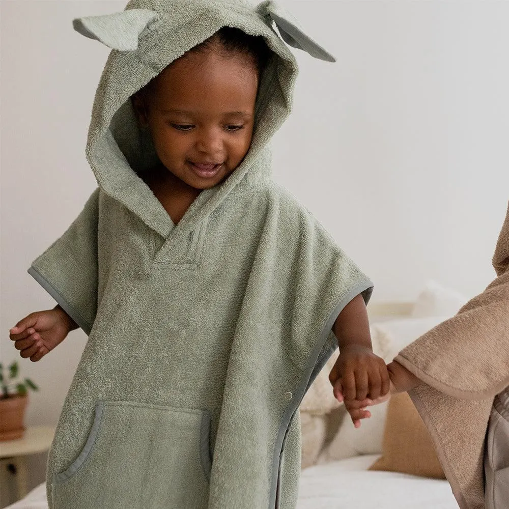 BIBS Poncho Kapuzenhandtuch Toddler Vanilla Bio-Baumwolle