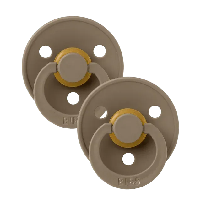 BIBS Colour Schnuller 2er-Pack Dark Oak Latex