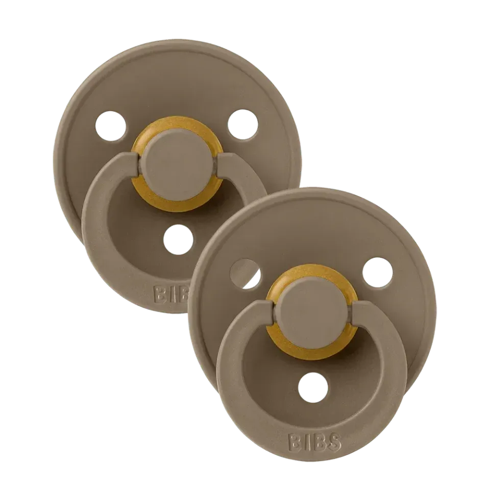 BIBS Colour Schnuller 2er-Pack Dark Oak Latex