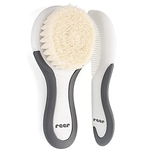 Reer BabyCare 81070 Haarpflege-Set 2tlg Weiß Ziegenhaar