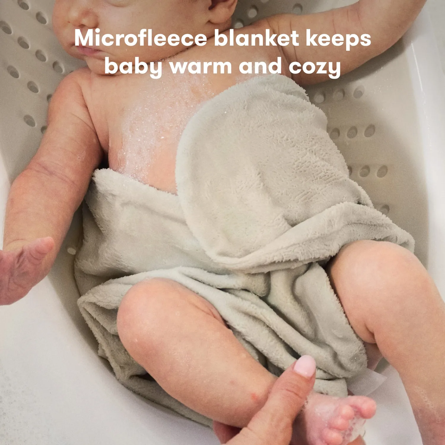 Frida Baby Wrap+Warm Badeeinsatz Neugeborene Creme warm