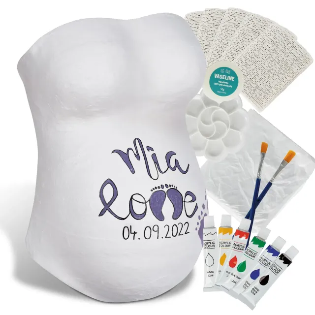 reer Gipsabdruck Babybauch Set 16tlg bunt