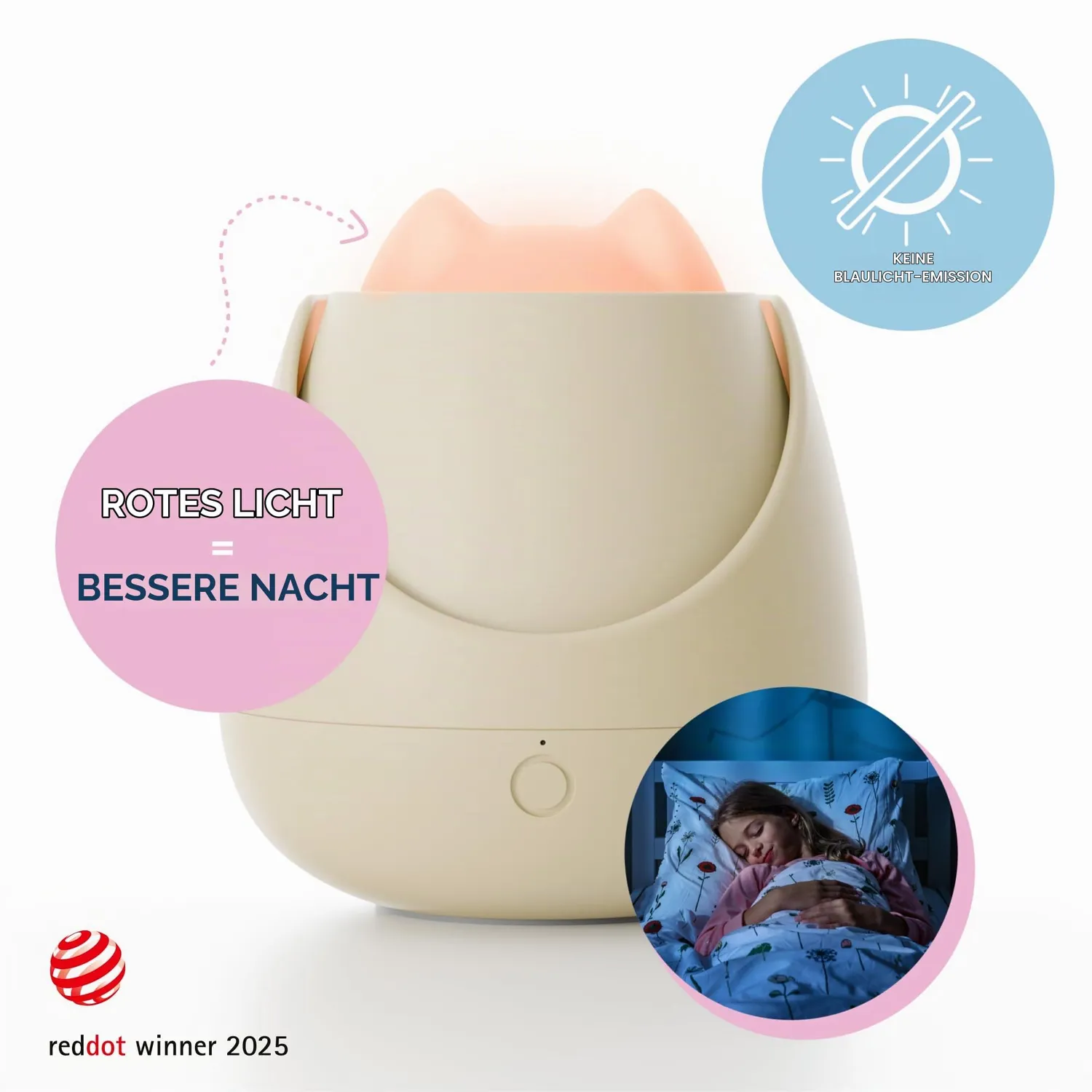 Nosiboo Zigg Nachtlicht Baby Rotlicht mit Timer