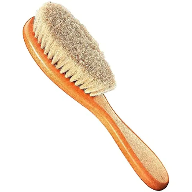 reer Naturhaarbürste Ziegenhaar Babybürste Holz weich