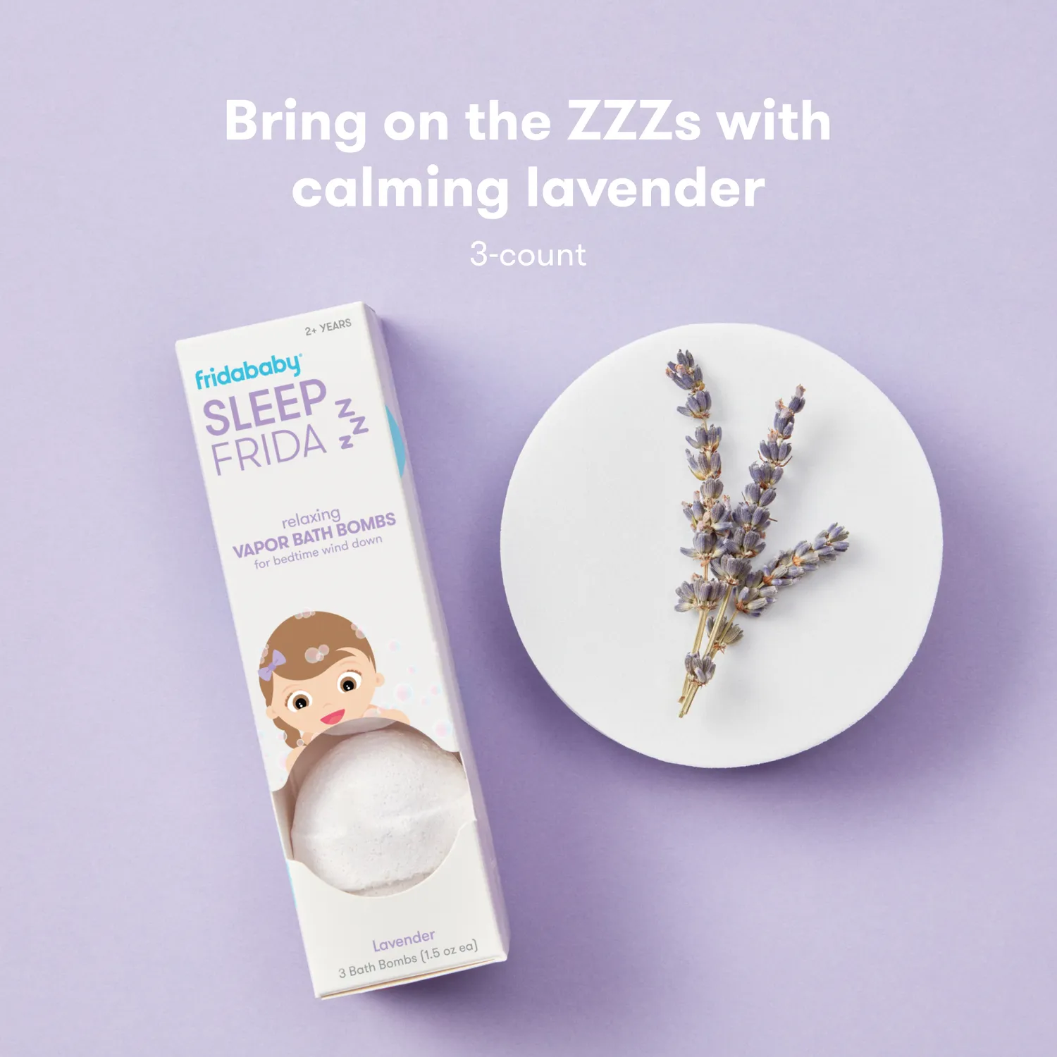 Frida Baby Vapor Sleep Badebomben Lavendel 3 Stück beruhigend