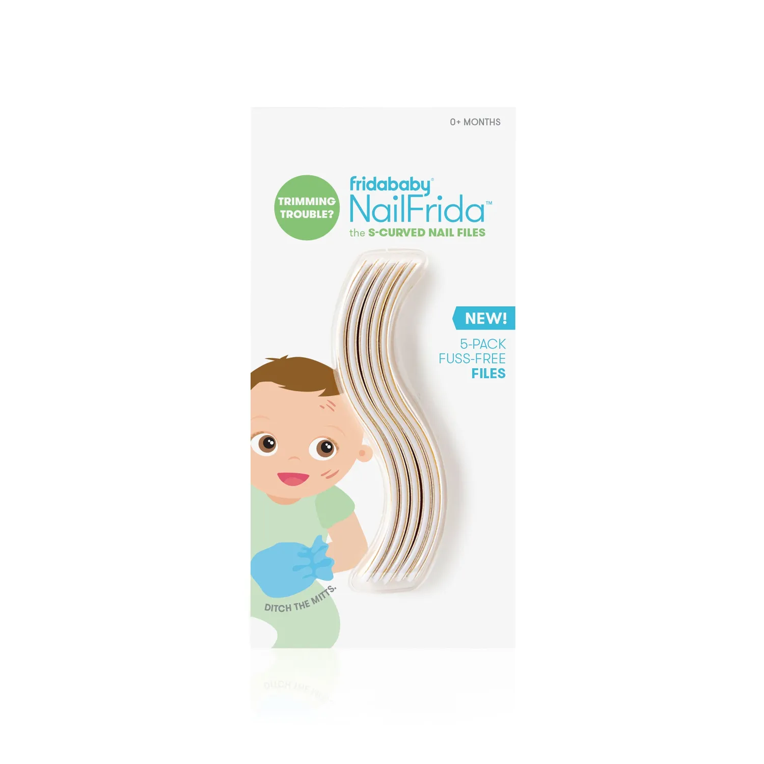 Frida Baby NailFrida S-Curved Nagelfeilen 5er-Pack