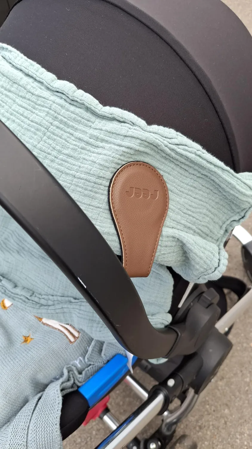 Reer Clip&Go Magnetclip braun für Kinderwagen 2er-Set