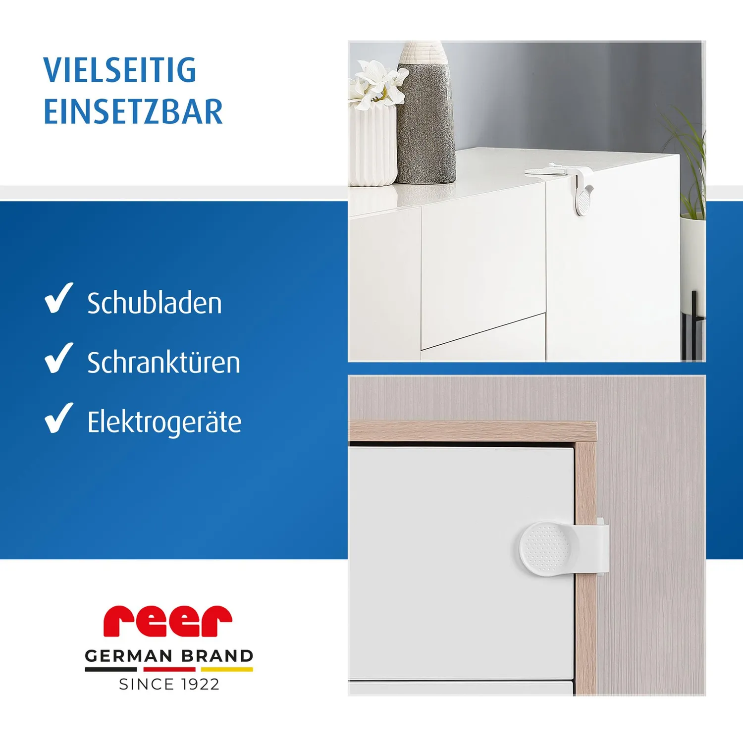 reer Schrank- Schubladensicherung extern zum Kleben