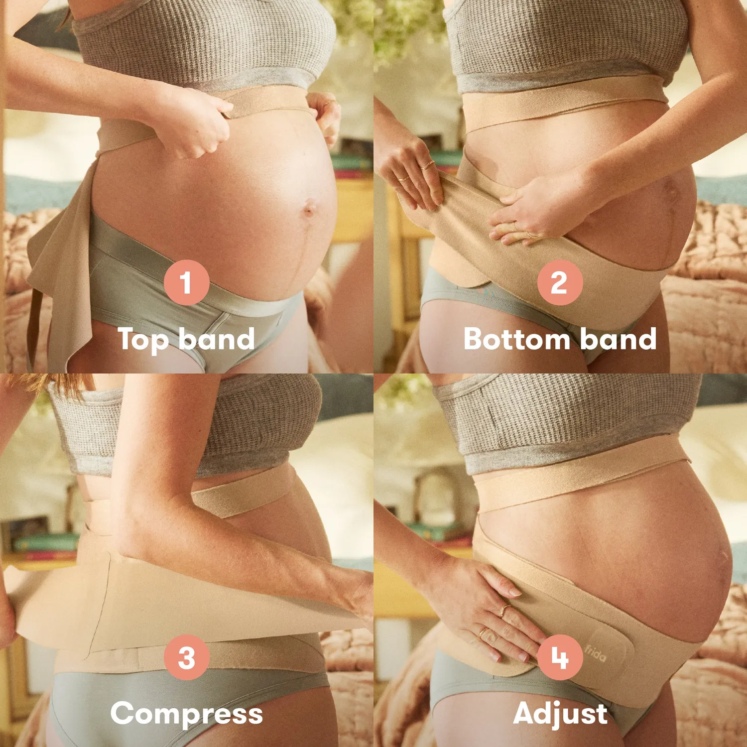 Frida Mom Dual Support Bauchband Clay S/M