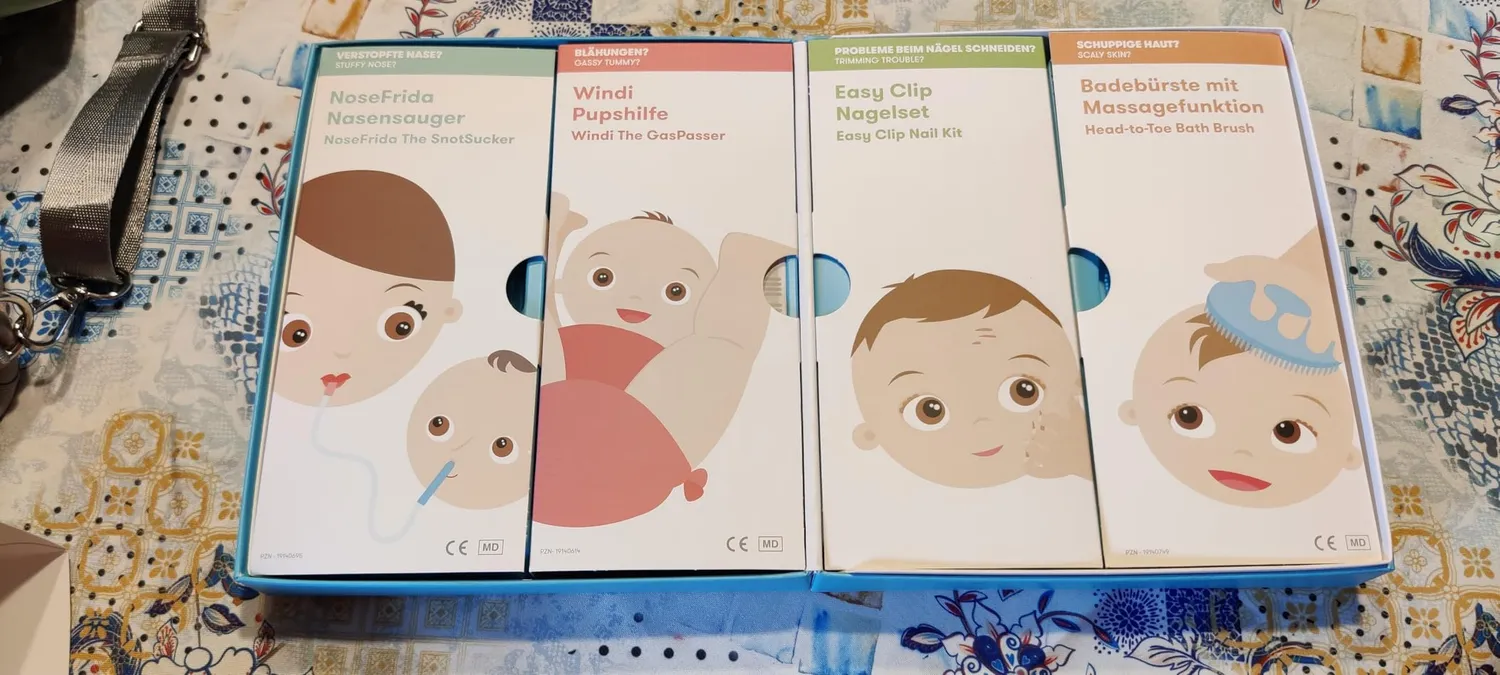 Frida Baby Basics Kit Pflegeset 4-teilig ab Geburt Schnupfenhilfe