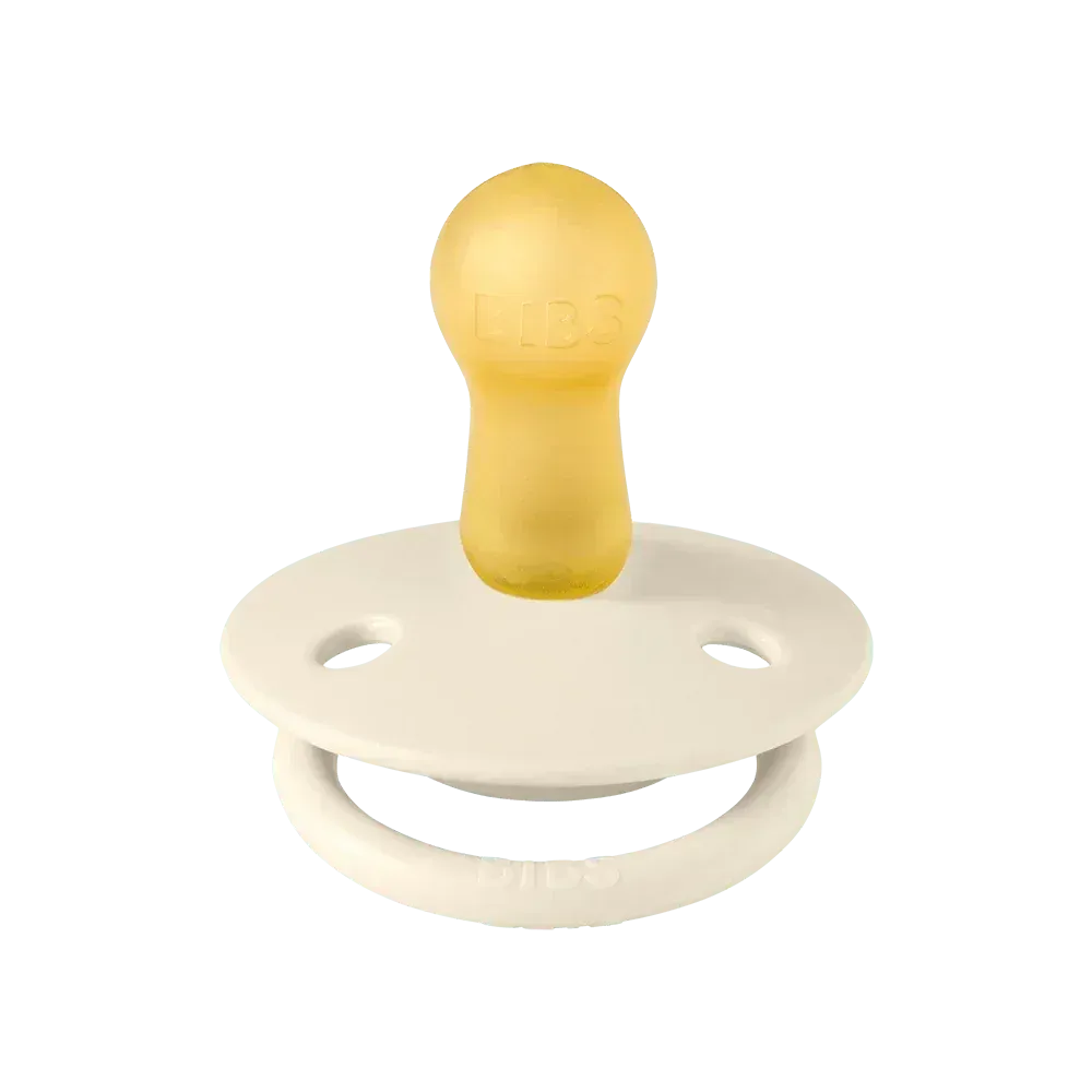 BIBS De Lux Schnuller 2er-Pack Ivory Sage rund
