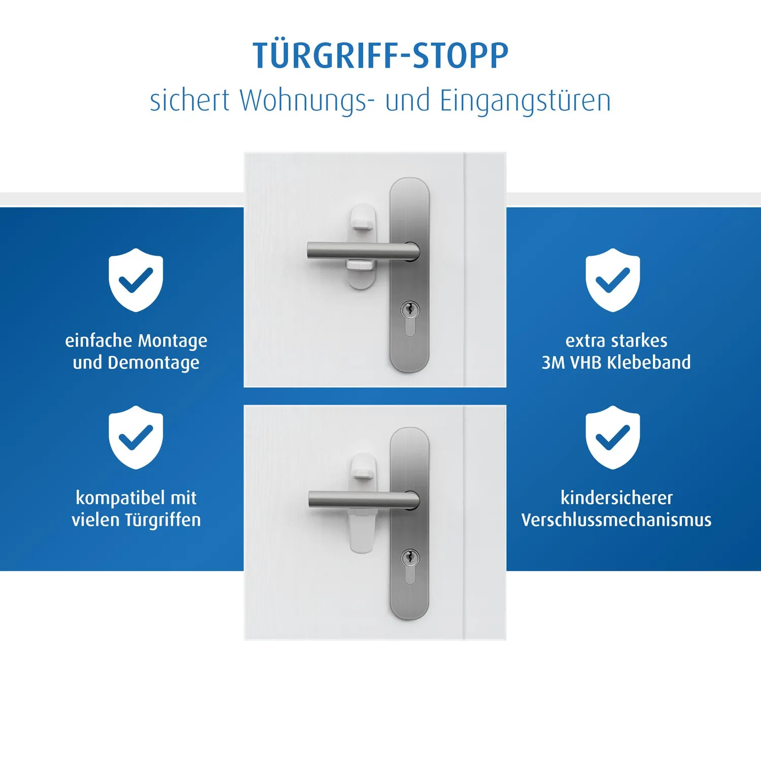 Reer Türgriff-Stopp Türgriffschutz weiß kindersicher