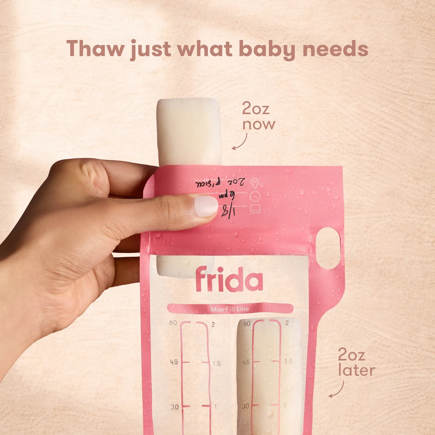 Frida Mom Breastmilk Storage Bags Muttermilchbeutel 100 Stk auslaufsicher