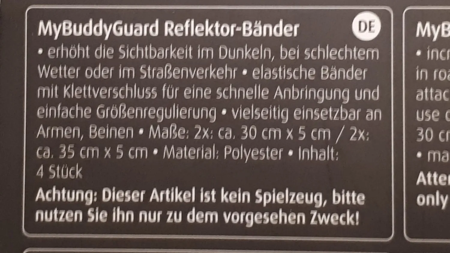 reer MyBuddyGuard Reflektor-Band 4 Stück