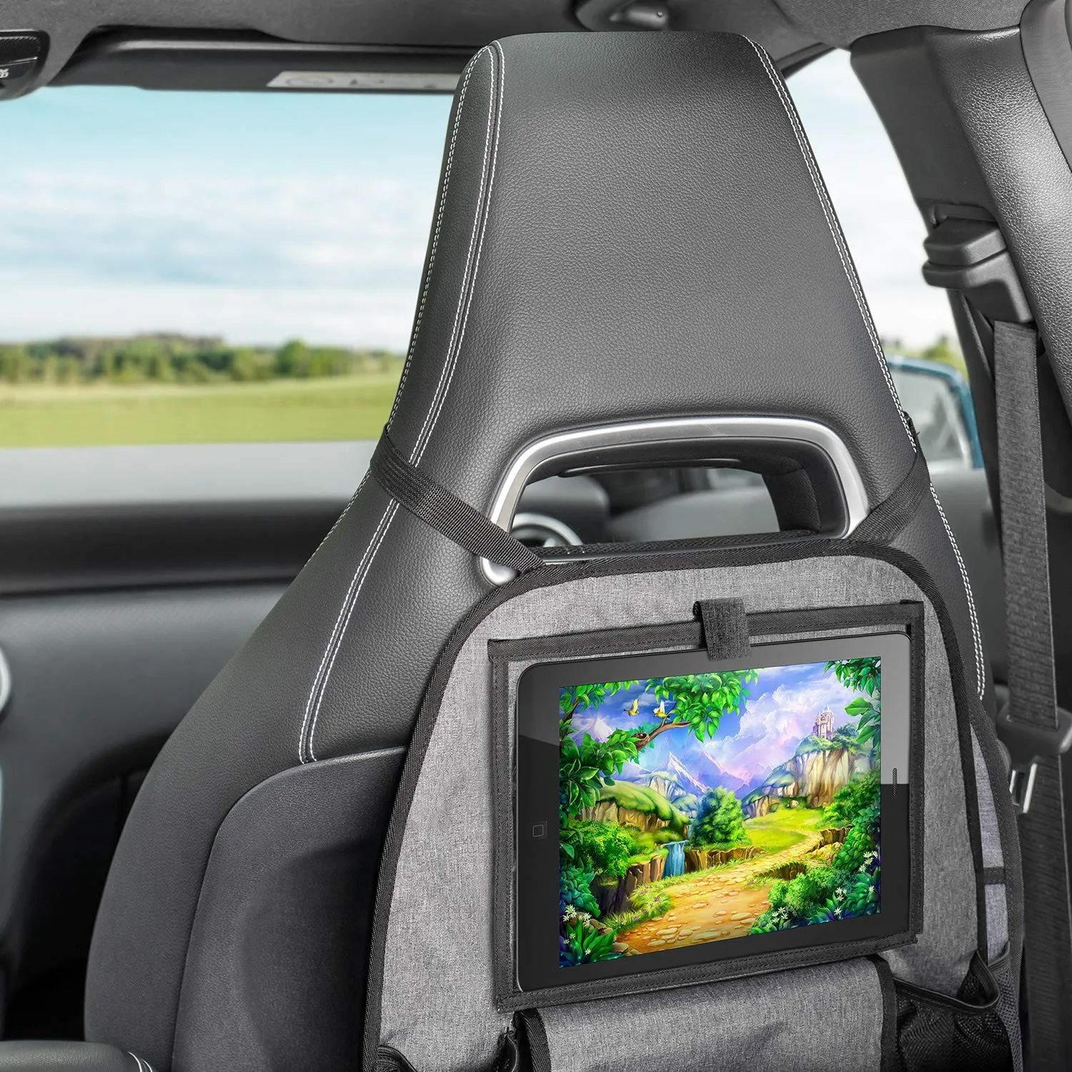 reer TravelKid Entertain Autositz-Organizer Grau Tablet-Fach
