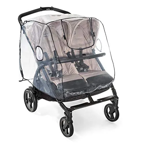 Reer RainCover Twin Regenschutz Zwillingswagen PVC-frei