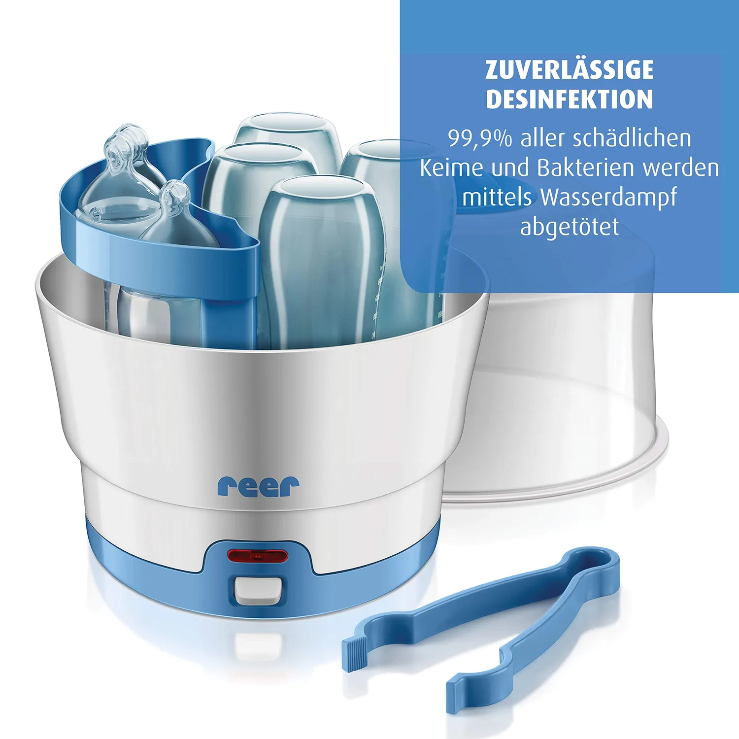 Reer VapoMat Dampfsterilisator 6 Flaschen chemiefrei