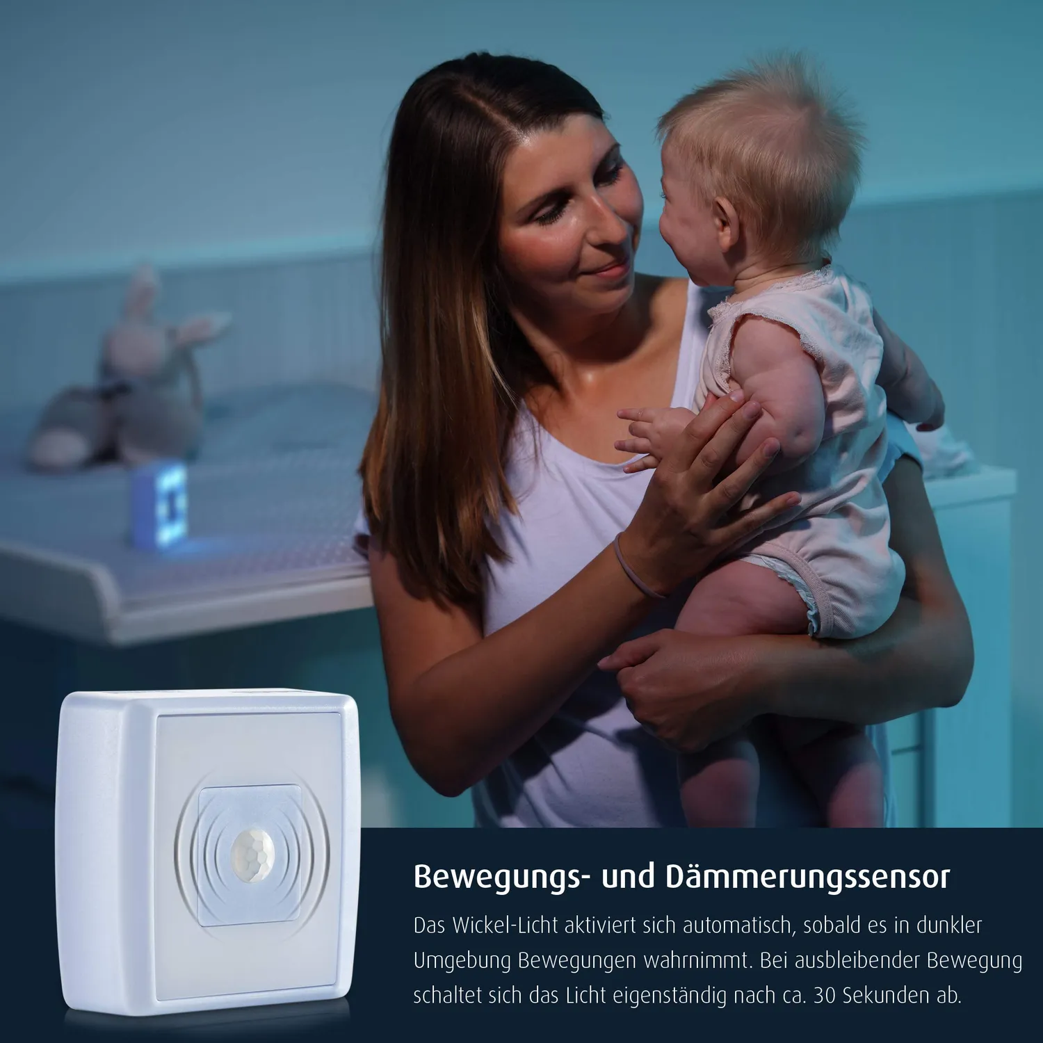Reer Nightguide Nachtlicht blau mit Bewegungsmelder