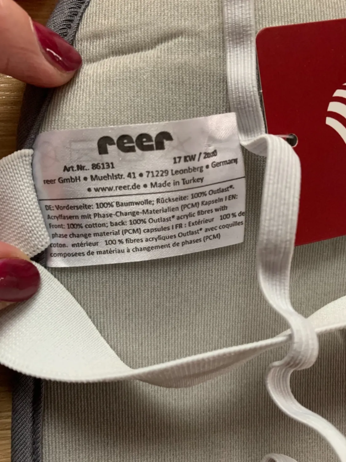 Reer TravelKid Breeze Sitzauflage 80x30 Outlast Kühlend