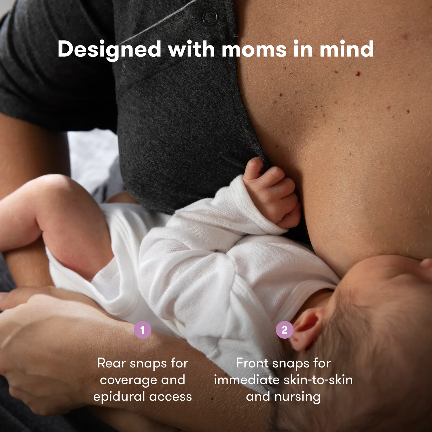 Frida Mom Entbindungs Stillnachthemd Viskose One Size