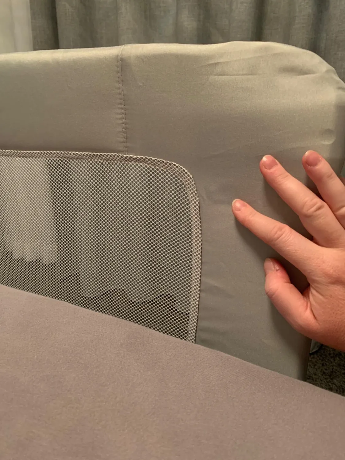 Reer ByMySide Bettgitter 150x50 cm grau extrahoch