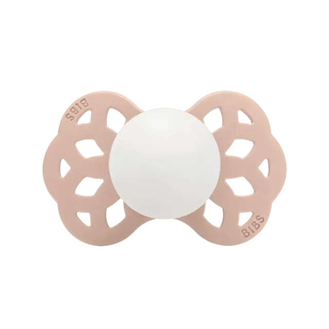 BIBS Infinity GLOW Schnuller Blush Silikon nachtleuchtend