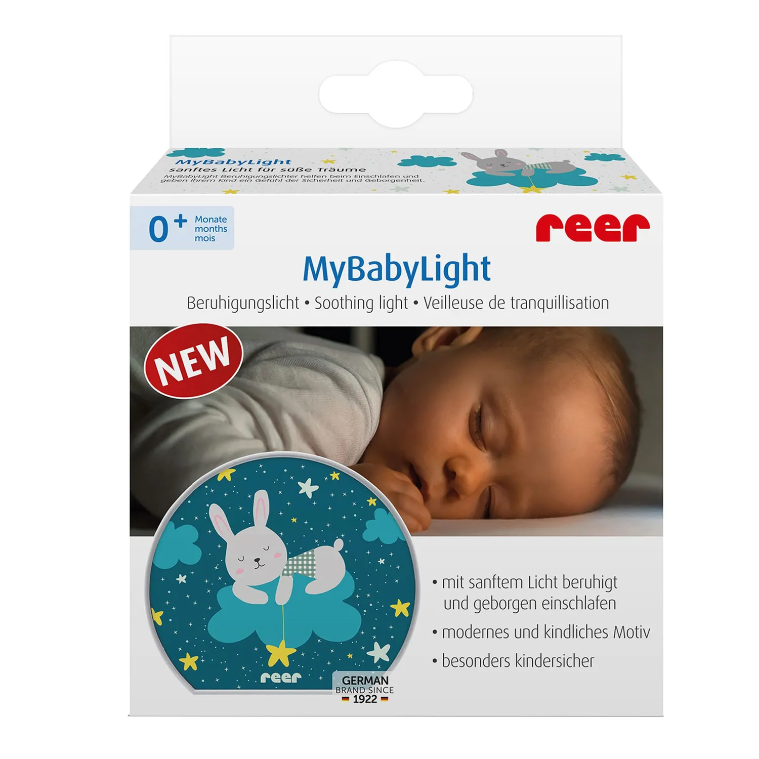 Reer MyBabyLight Hase Nachtlicht batteriebetrieben