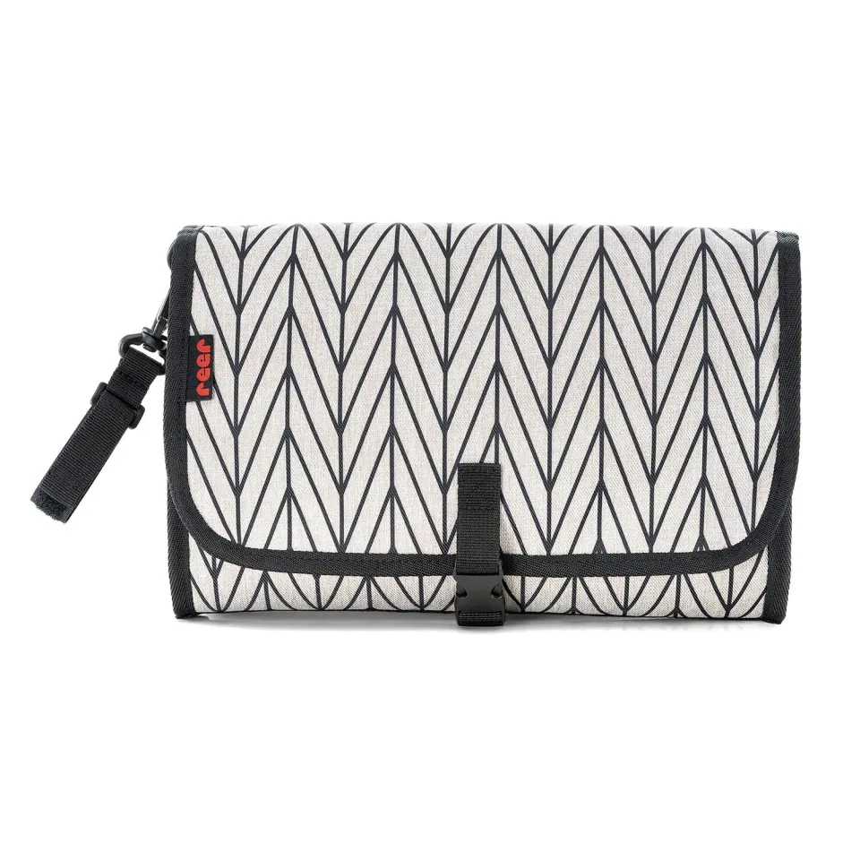 Reer Clip&Go Wickeltasche mehrfarbig mit Wickelauflage abwaschbar