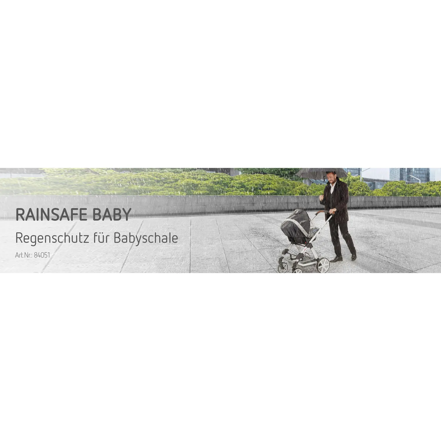 Reer DesignLine RainSafe Regenschutz Babyschale PVC-frei Tasche