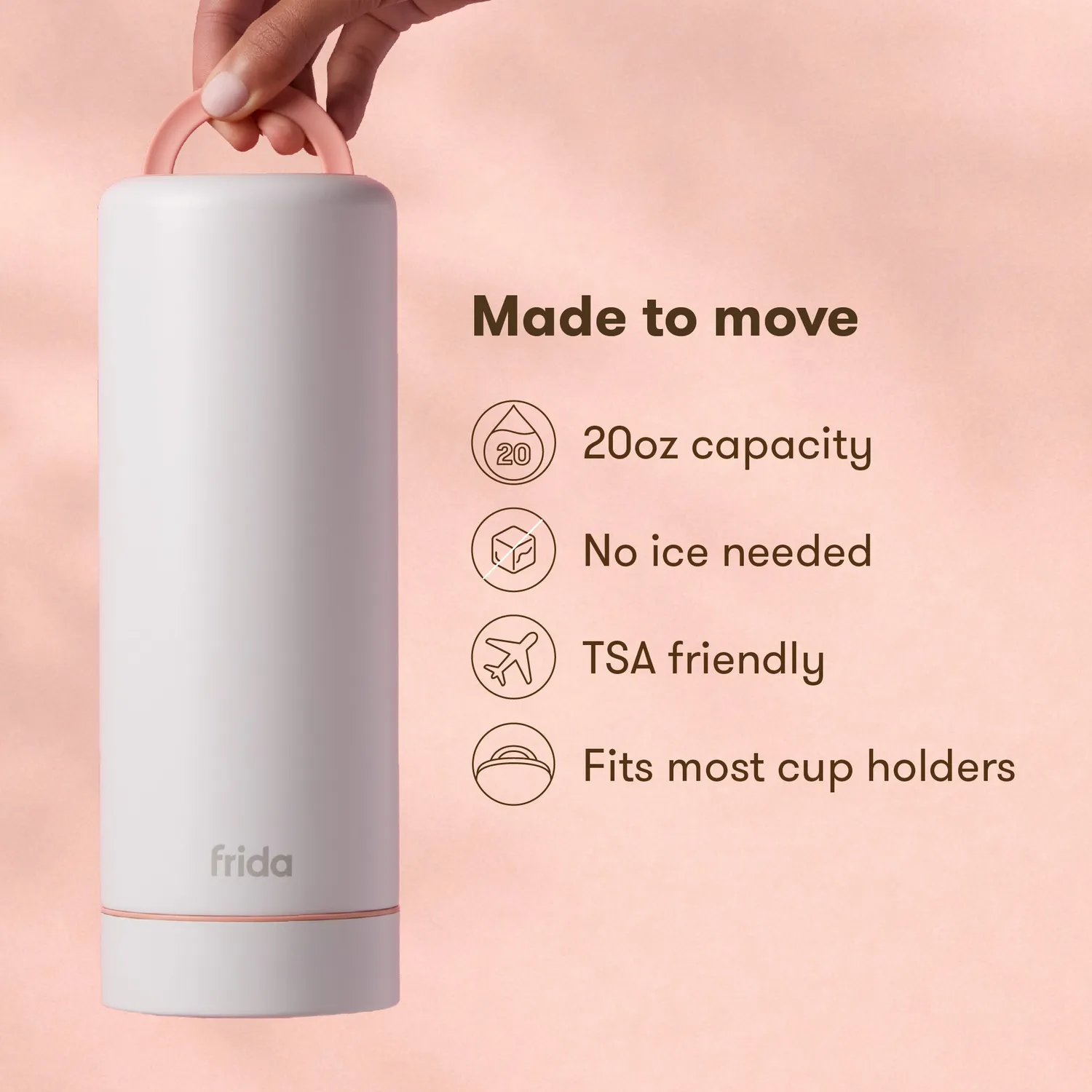 Frida Mom Flow+Go Muttermilch-Kühler tragbar isoliert