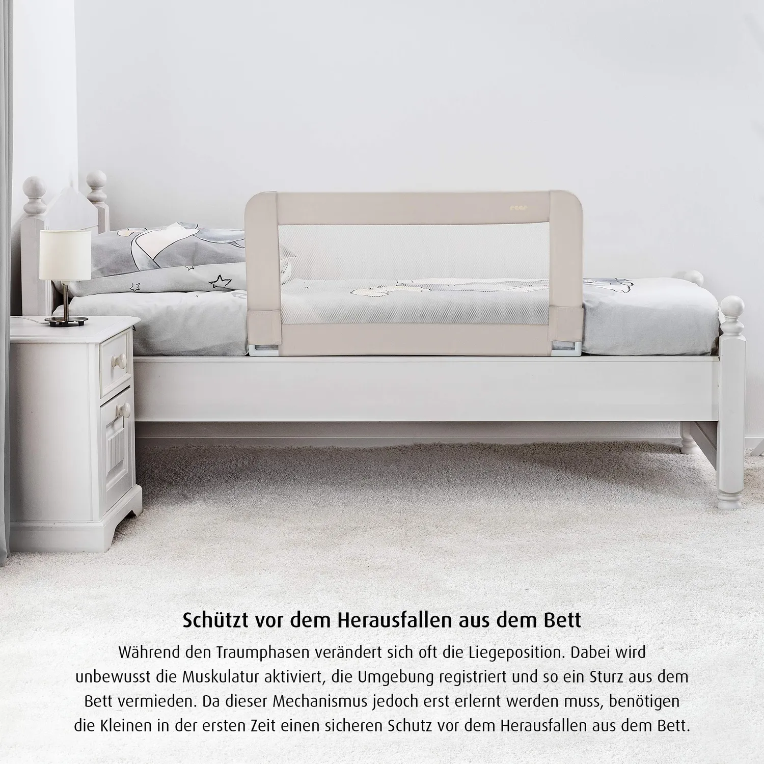 Reer Sleep'n Keep Bettgitter 100 cm beige Rausfallschutz