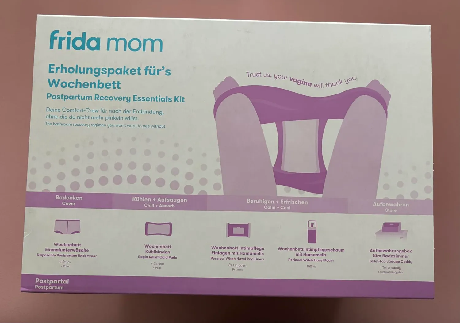 Frida Mom Erholungspaket Wochenbett Set mit Kühlbinden