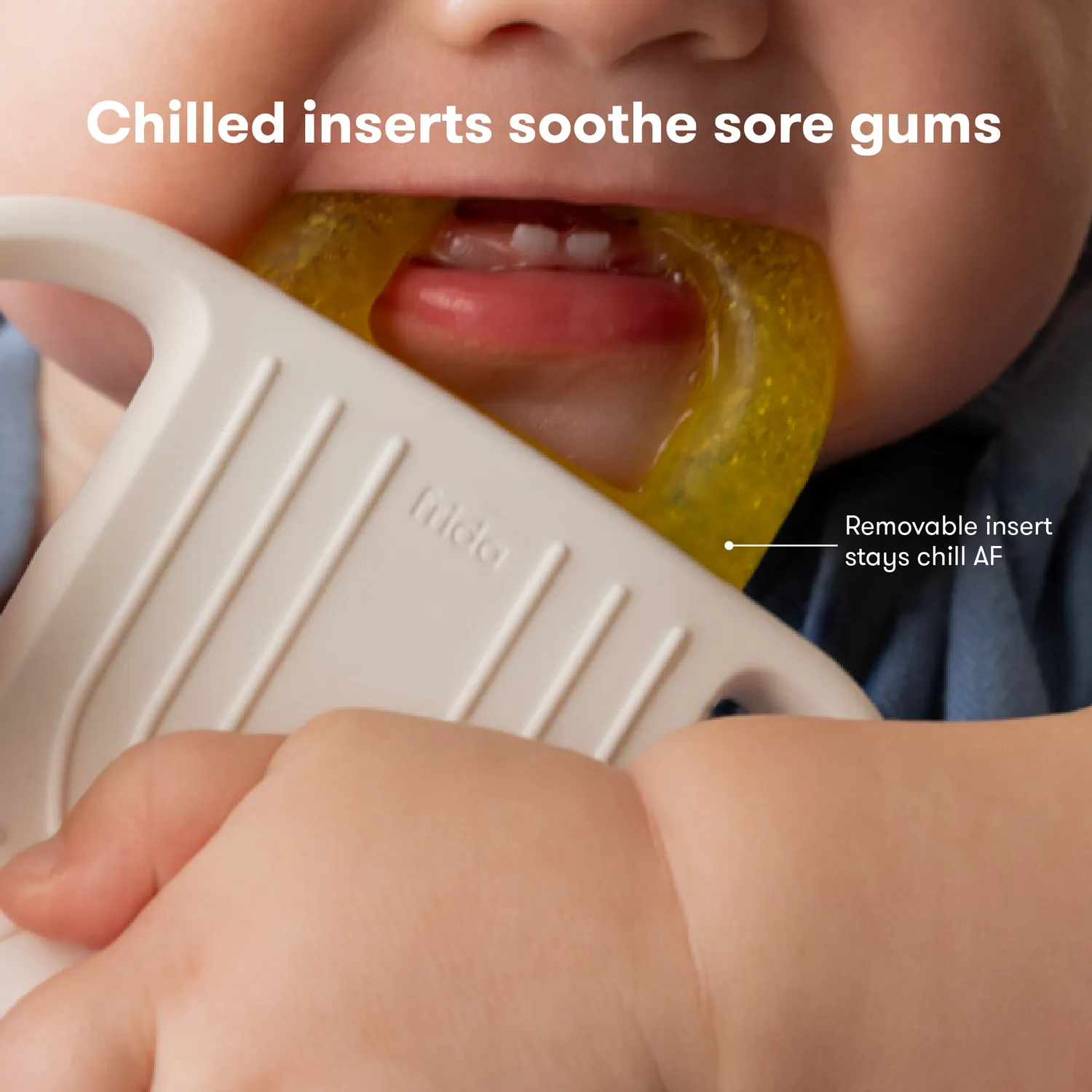 Frida Baby Not-Too-Cold Beißring Silikon kühlbar