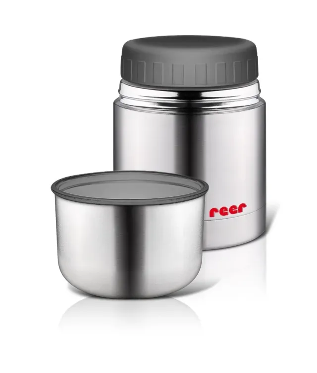 Reer 90430 Warmhaltebox Edelstahl 350 ml mit Becher