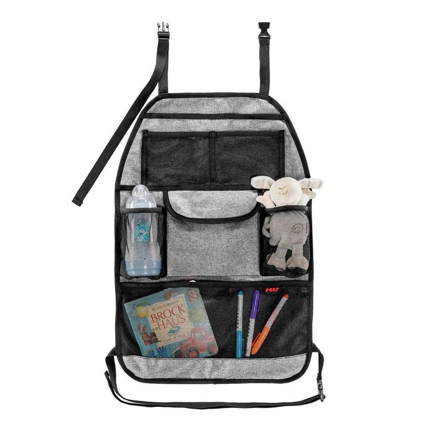 reer TravelKid Tidy Rücksitz-Organizer grau 41x58 cm