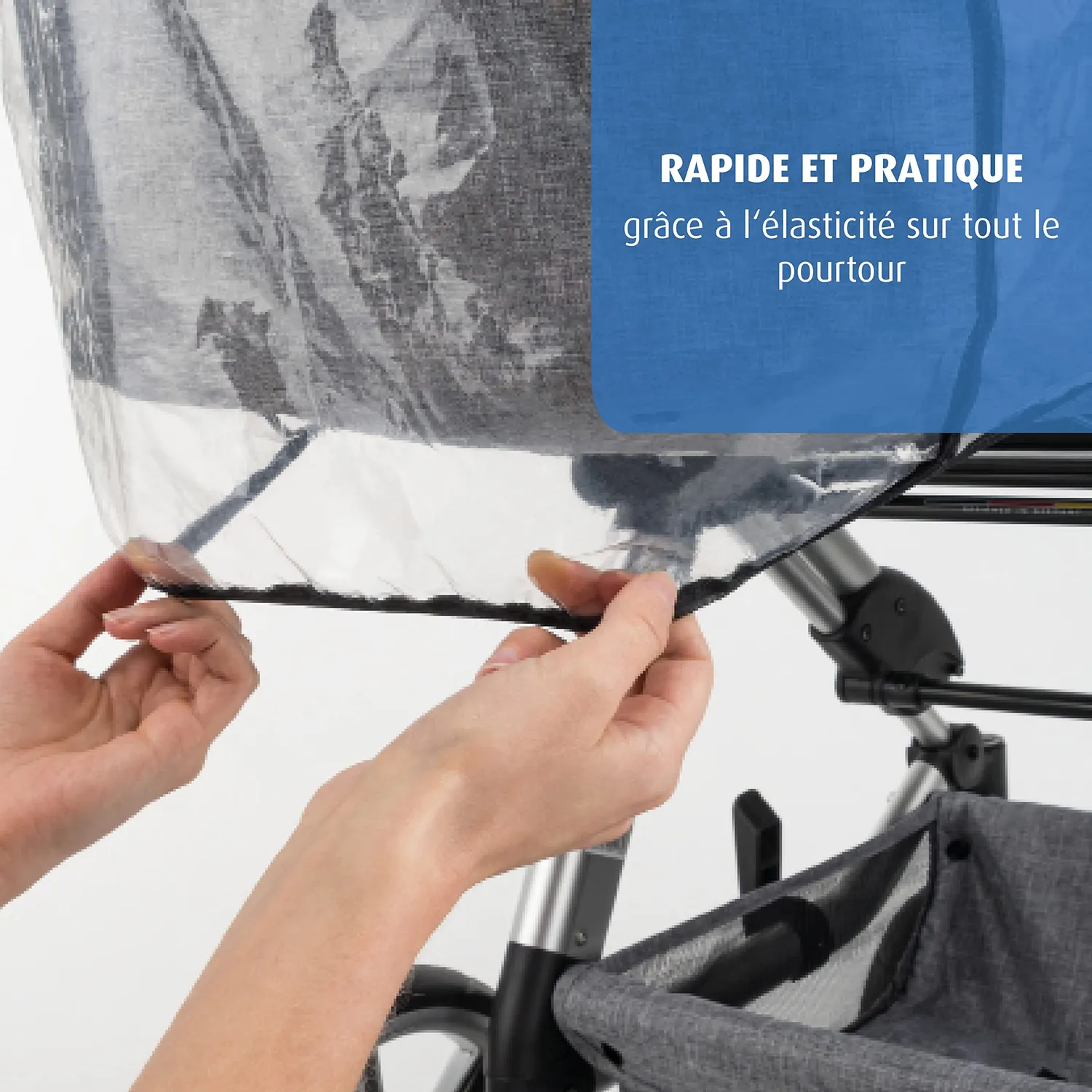 reer RainCover Classic+ Regenschutz Kombi-Kinderwagen