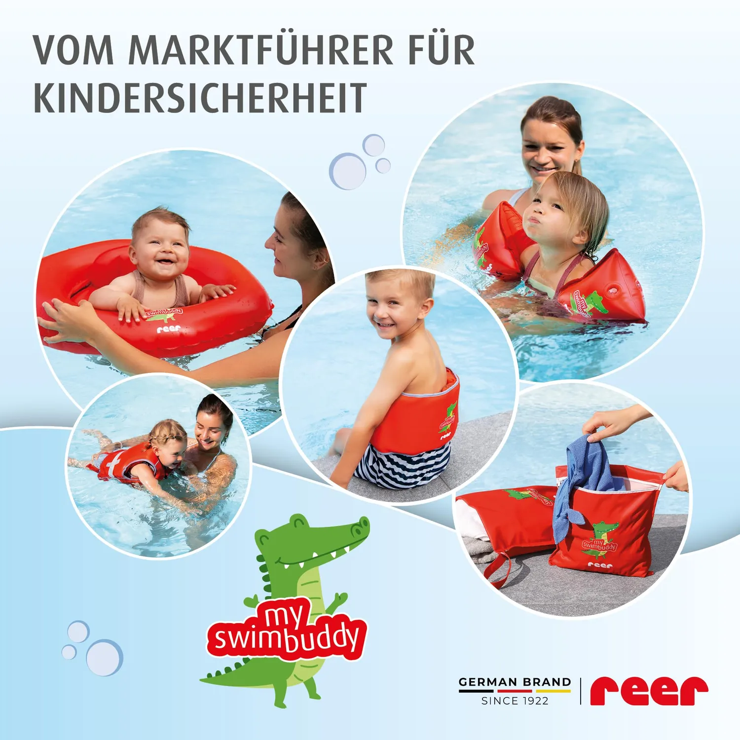 Reer myswimbuddy Schwimmgürtel 15-30 kg Neopren rot