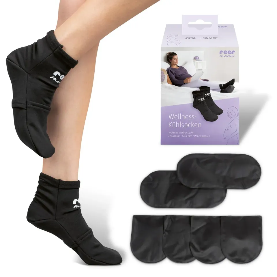 Reer Mama Kühlsocken Fuß 36-40 kalt-warm mit Gelpads