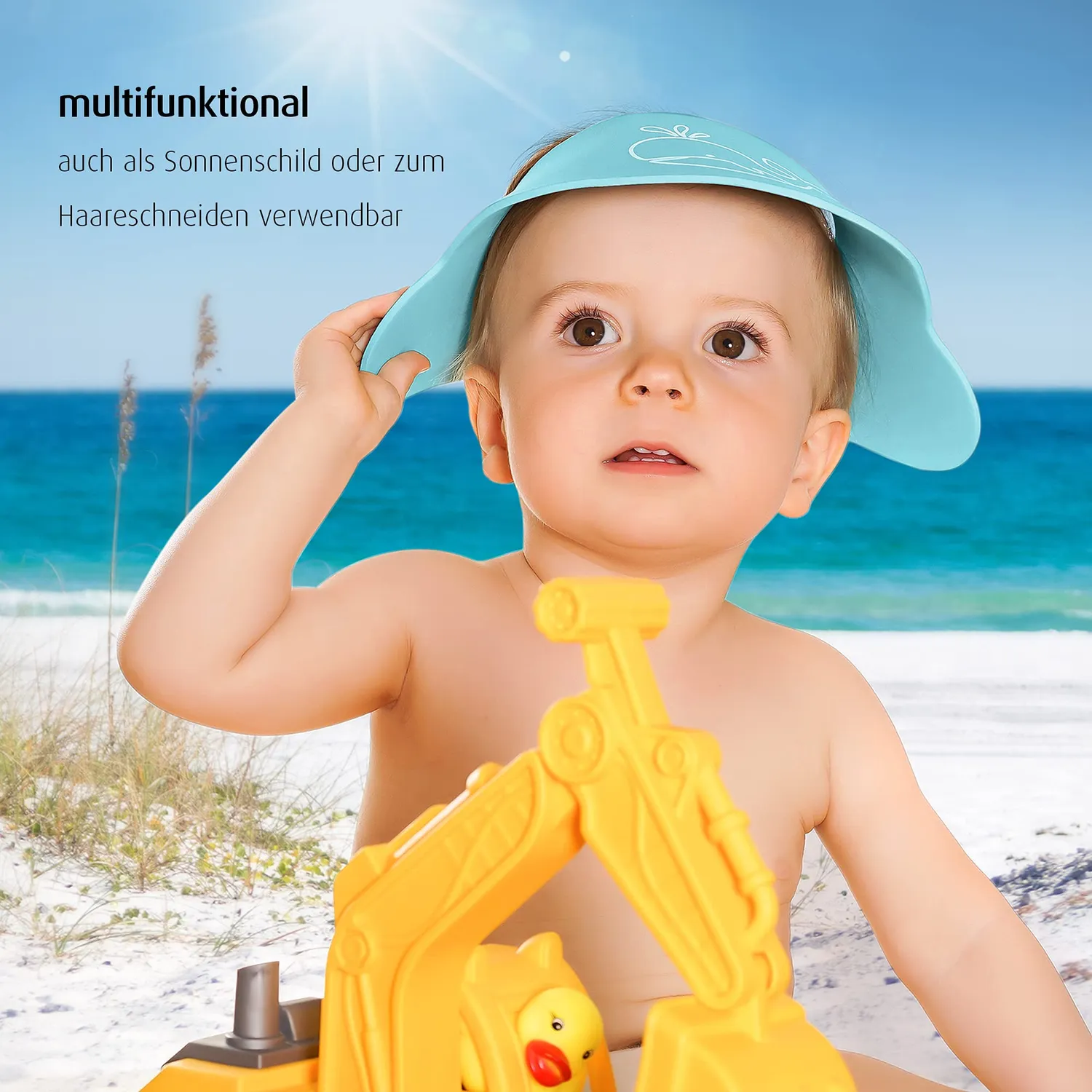 Reer MyHappyBath Cap Shampoo-Schutz blau 40-55 cm