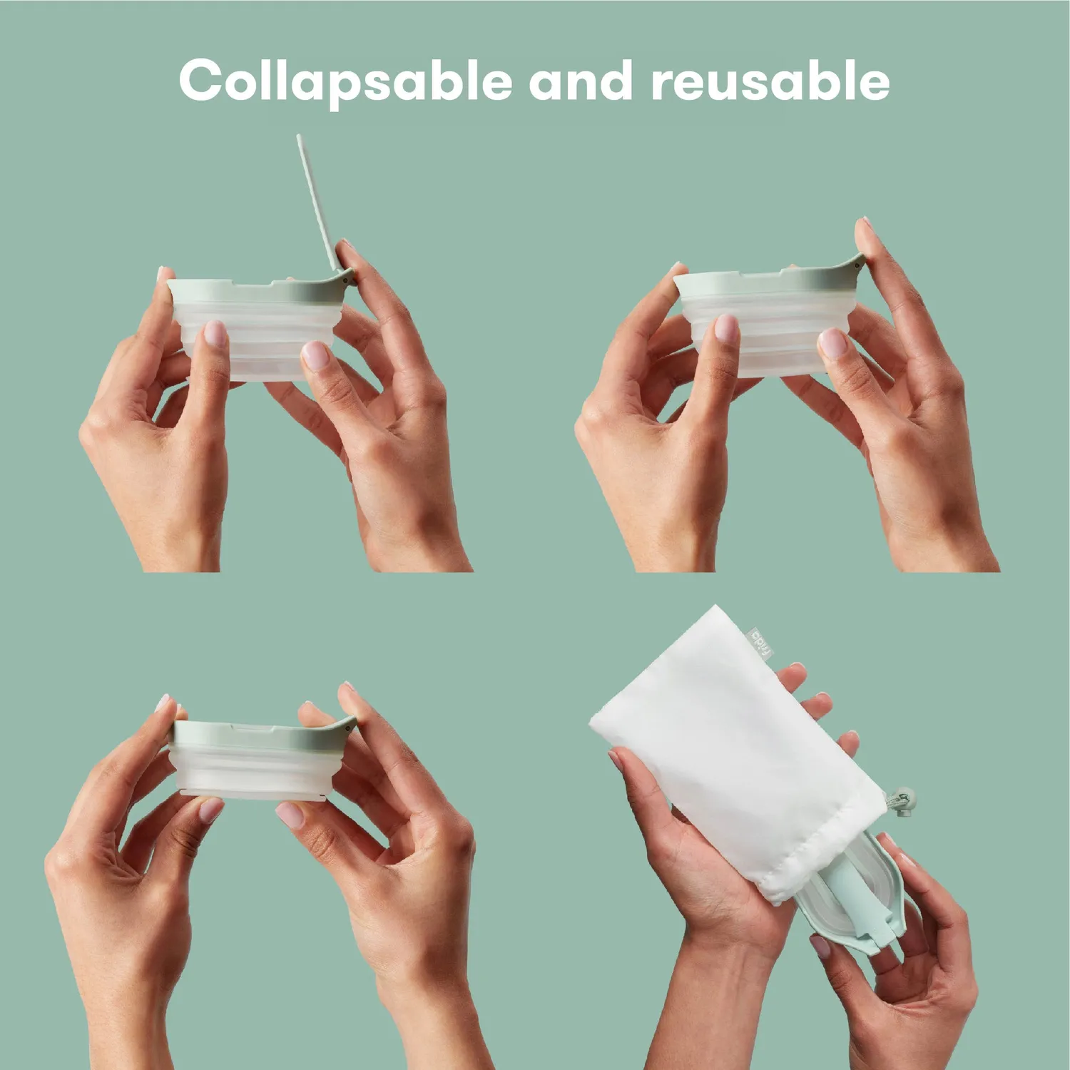 Frida Fertility No-Mess Urinbecher faltbar mit Tasche