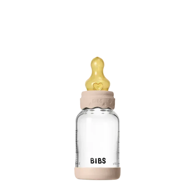 BIBS Boheme Glas Babyflasche 120 ml Blush
