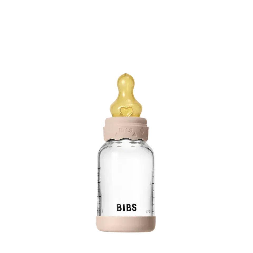 BIBS Boheme Glas Babyflasche 120 ml Blush
