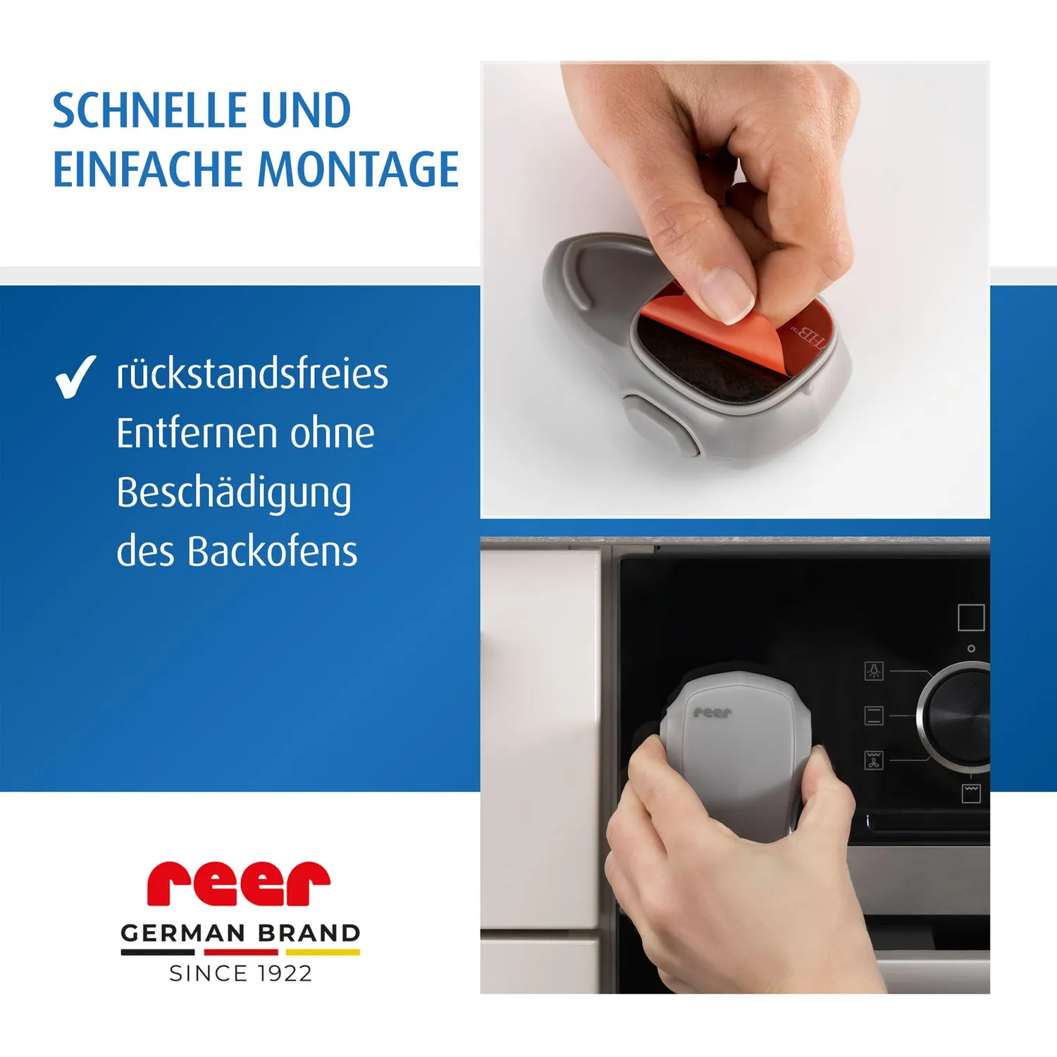 reer Backofen Kindersicherung grau hitzebeständig 1 Stück