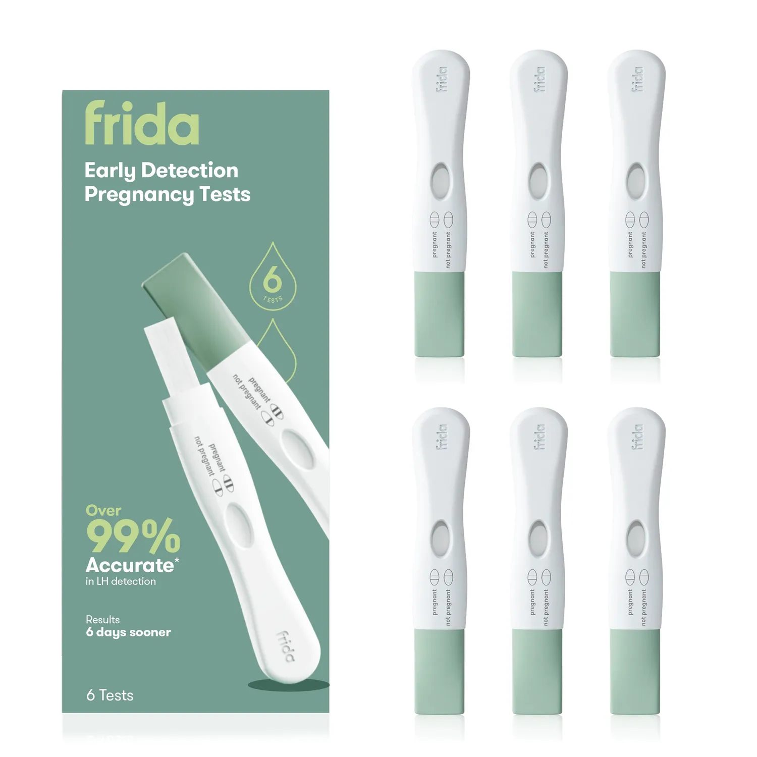Frida Fertility Schwangerschaftstest Früherkennung 2 Stück 99%