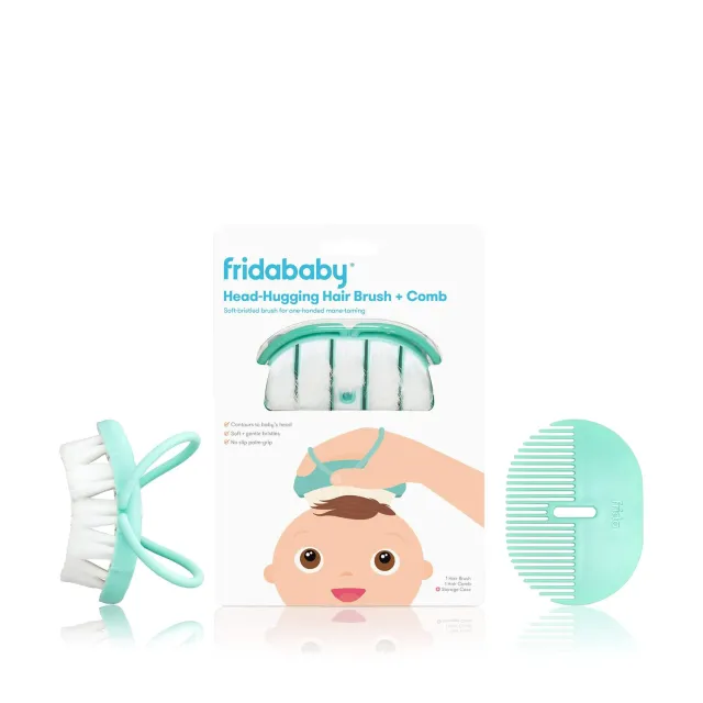 Frida Baby Haarbürste Kamm Set weich mit Box