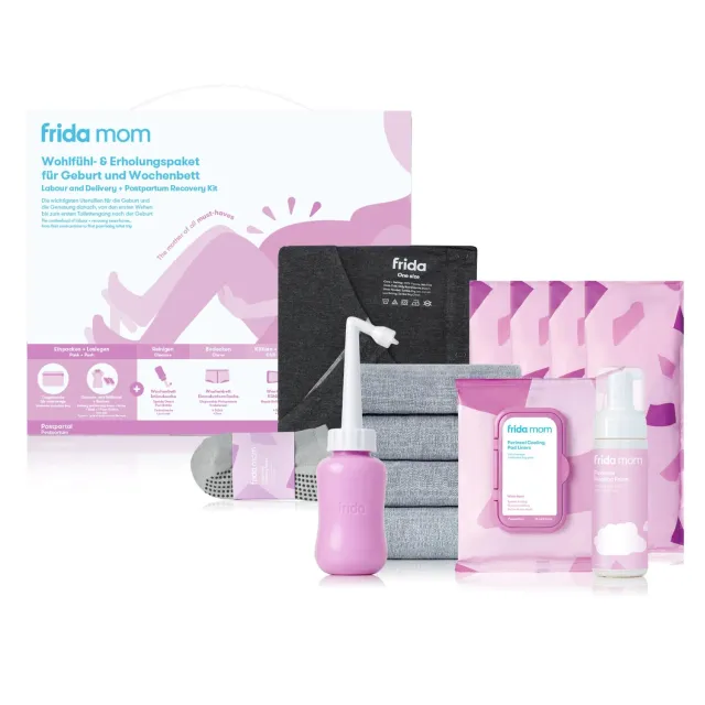 Frida Mom Geburt & Wochenbett Set 8-teilig mit Kleid