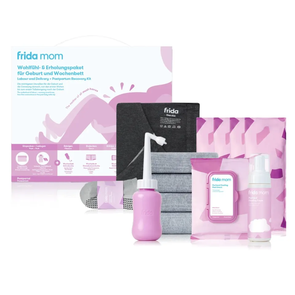 Frida Mom Geburt & Wochenbett Set 8-teilig mit Kleid