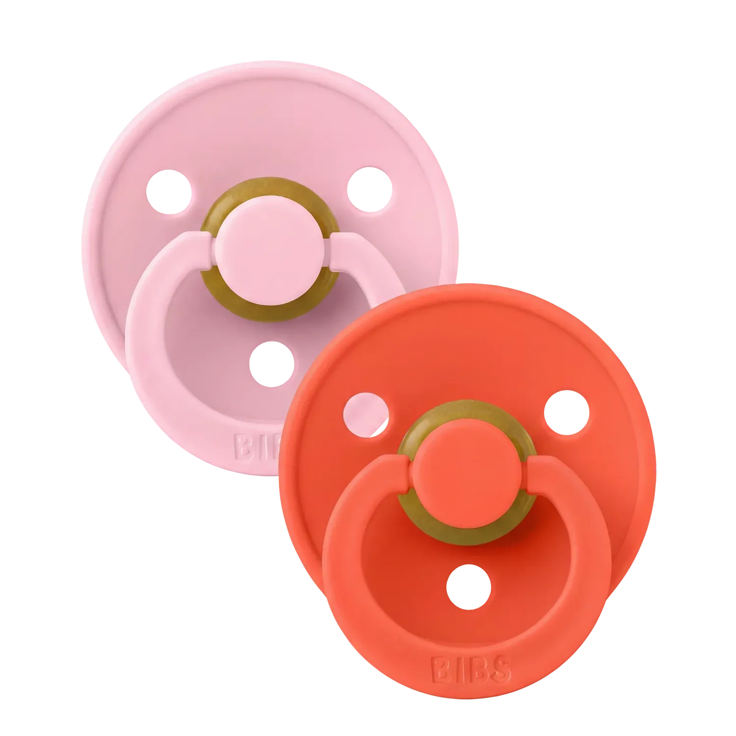 BIBS Colour Schnuller 2er Baby Pink Tango Latex