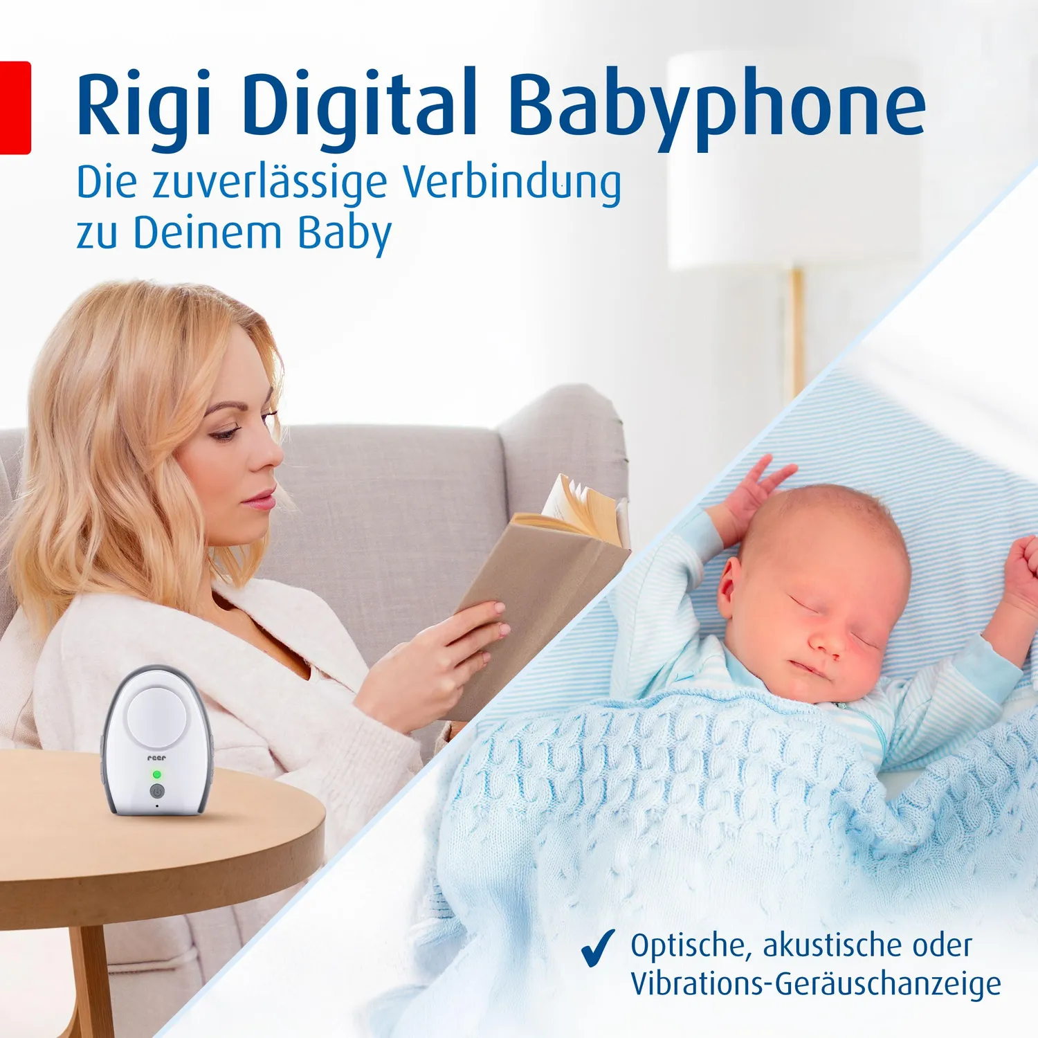 Reer Rigi Babyphone digital 300m mit Nachtlicht